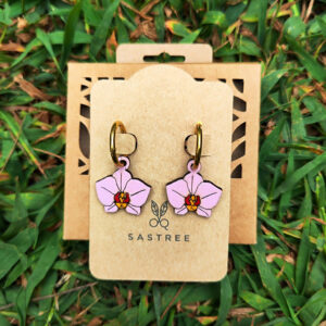 pendientes orquídea